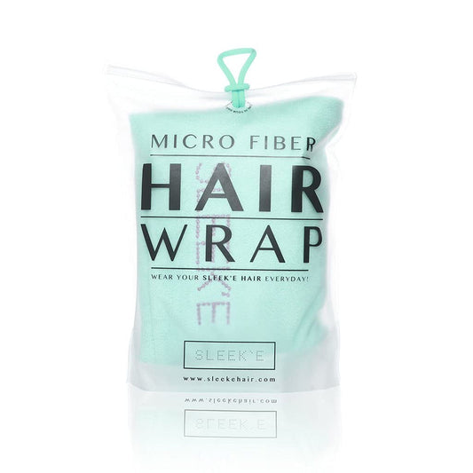 Sleek'e Microfiber Hair Wrap - Mint ,Ultra Absorbent and Soft, Spa-Quality, Anti-Frizz Turban Twist Hair Towel, Reduces Drying Time by 50% for Healthier Hair