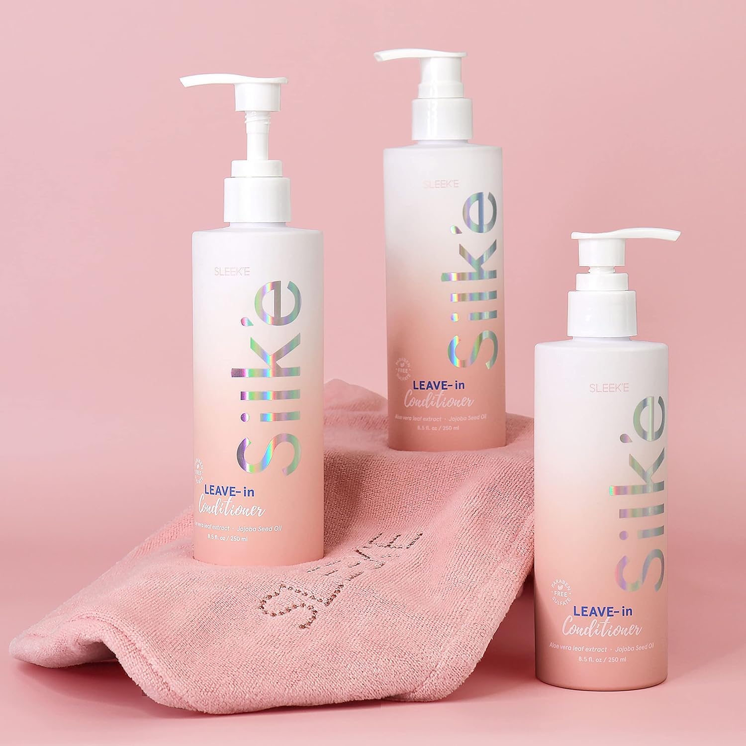 Silk'e Repair Leave-In Conditioner with Jojoba Oil, Aloe Leaf Extract, Prevent Breakage, Support Healthy Hair, All Hair Types, 250ml / 8.5oz